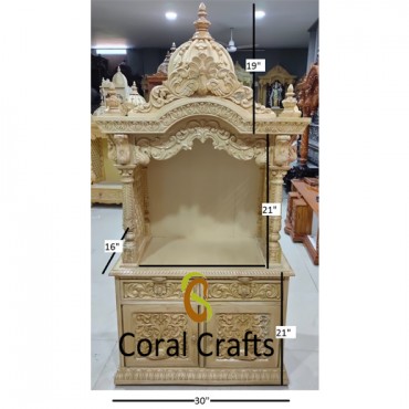 Wooden Temple with Measurement