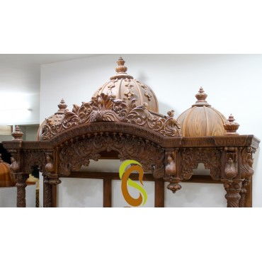 Solid Teak Wood Temple