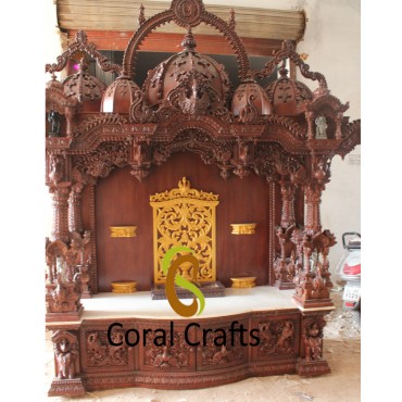 Exquisite Hand Carved Wooden Temple (CS056)