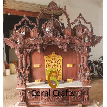Exquisite Hand Carved Wooden Temple (CS056)
