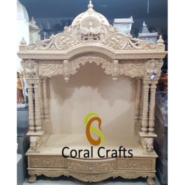 Coral Crafts - Sevan Wood Mandir for Home (CS200)