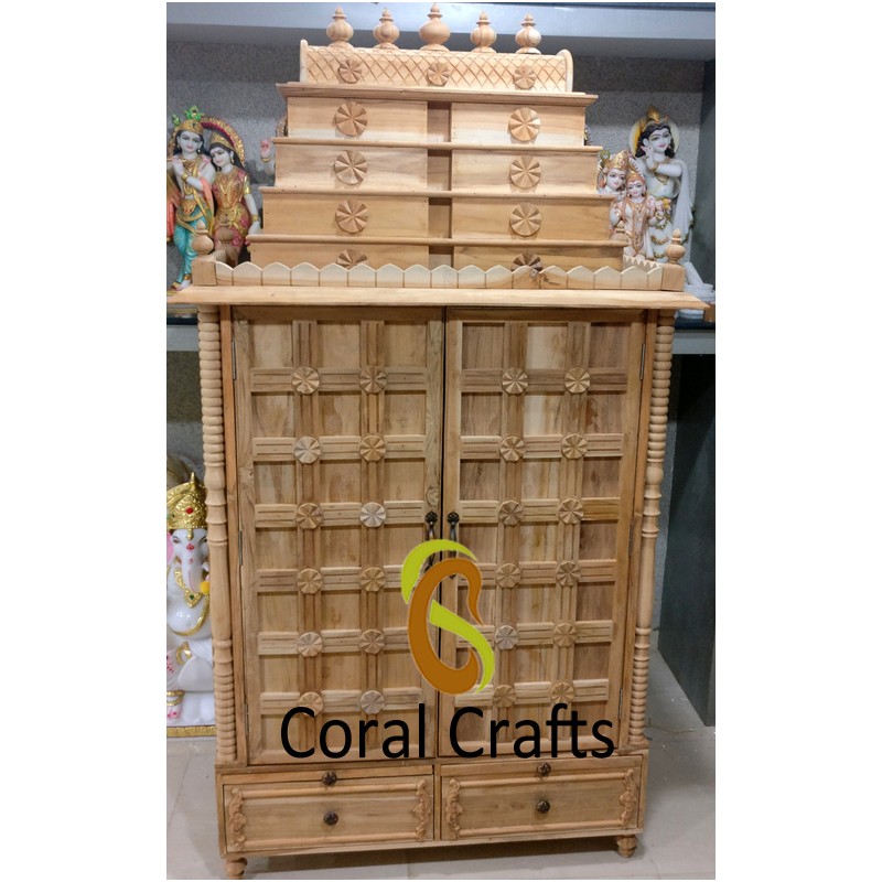 Wooden Pooja Cupboard