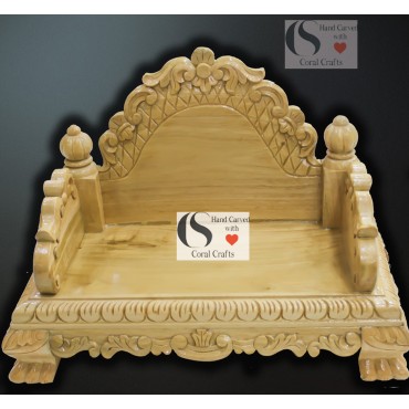 Wooden Mandasana for Pooja