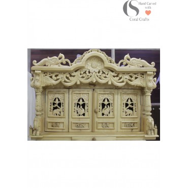 Home Mandir with Doors (CS253)