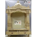 Wood Mandir with Double Pillars Wood Mandir with Double Pillars