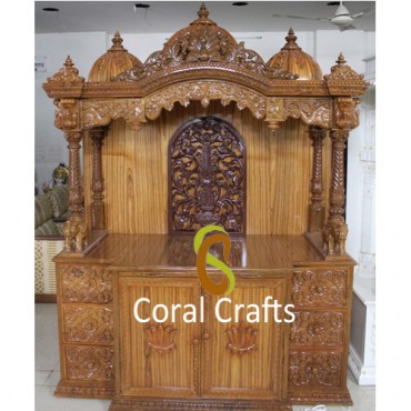 Carved Temple from Teak Wood